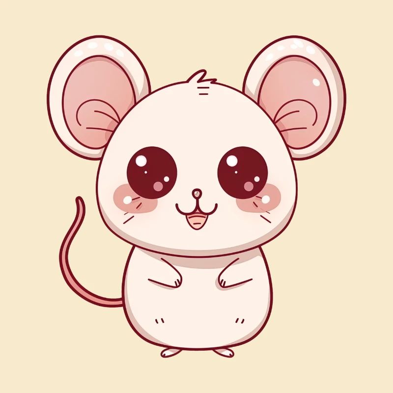 Mouse Gift Child, Chibi Style Mouse