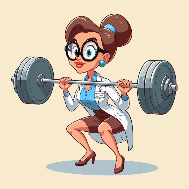 Intelligenz Training witzig Gym Frau Geschenk