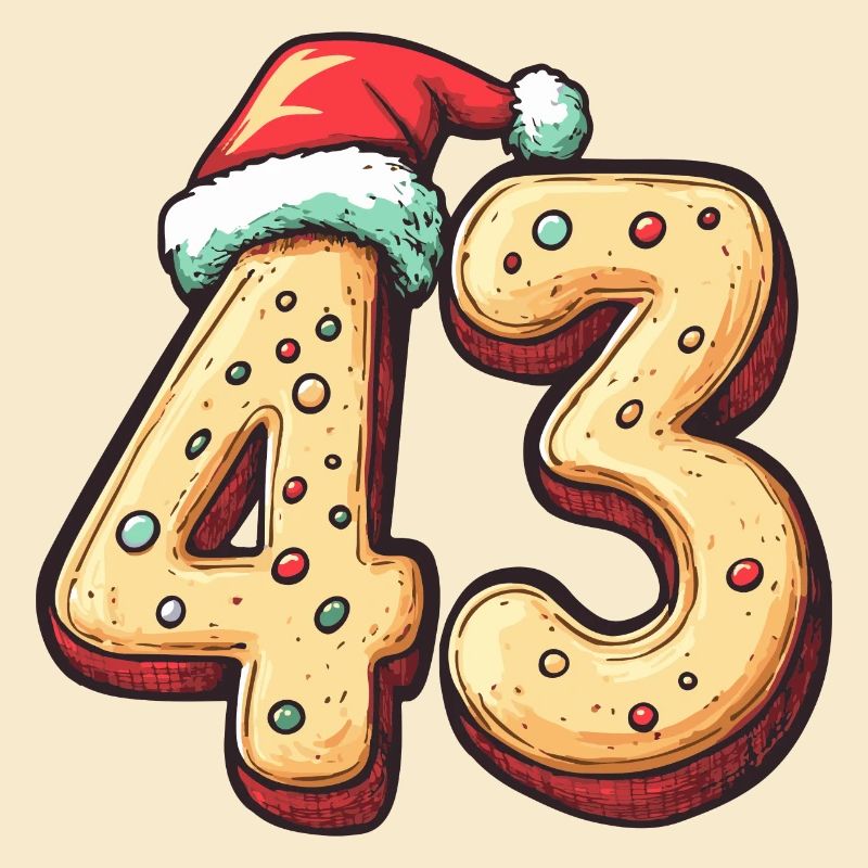 Biscuit de Noël à 43 chiffres