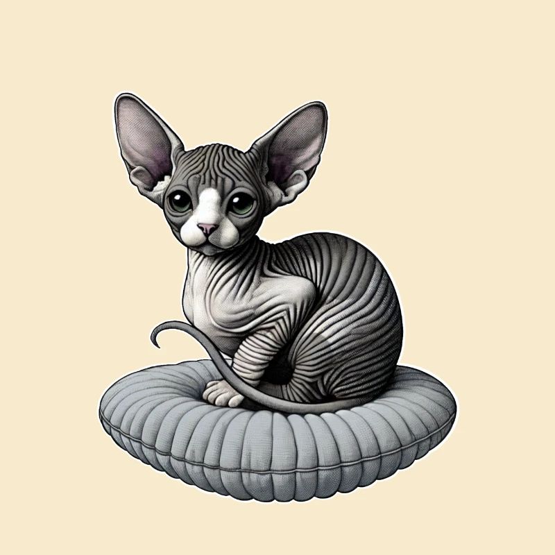 Petit chat Sphynx