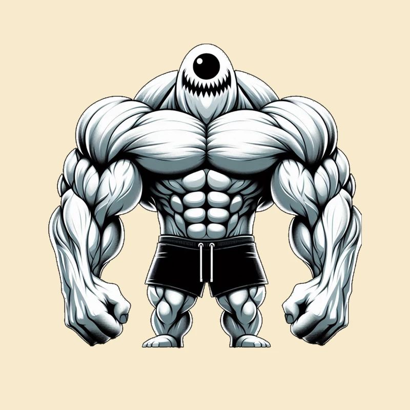Einäugiger Muskelkoloss - Perfekt fürs Gym