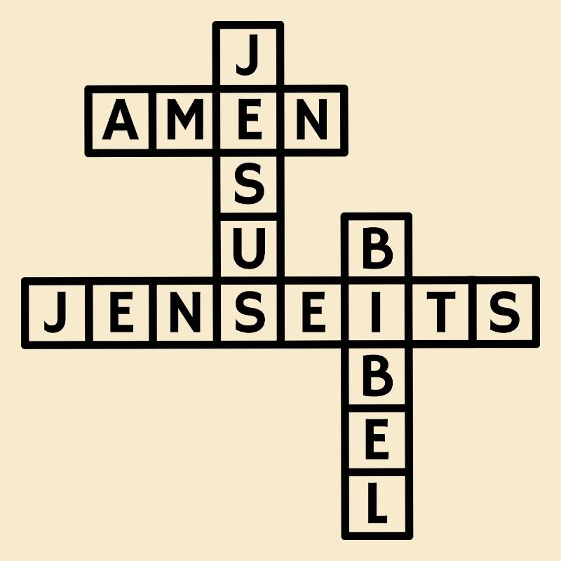 Conception de puzzle de mots croisés Jésus