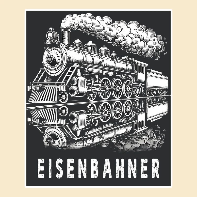 Dampflok Eisenbahner Retro