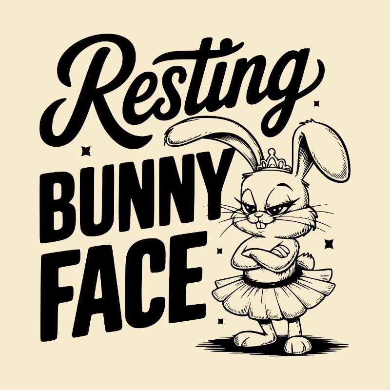 Visage de lapin au repos