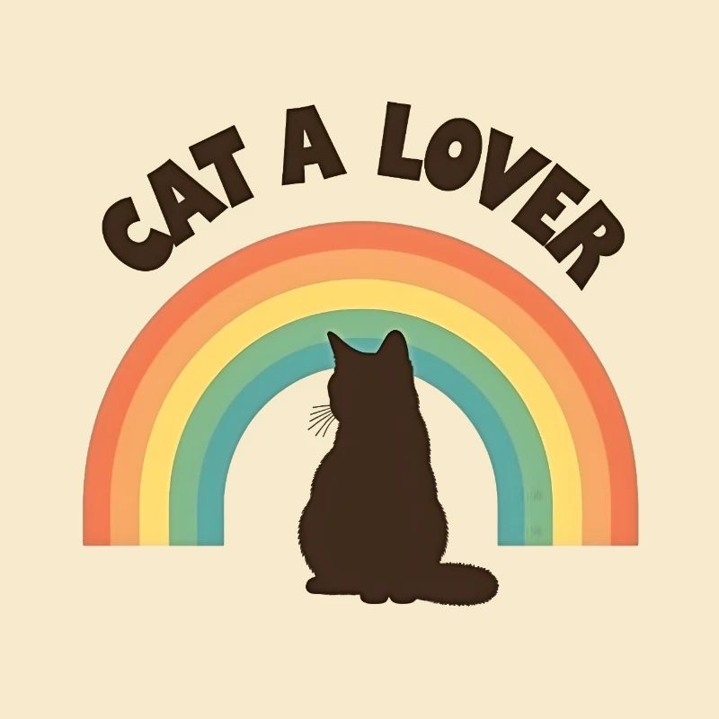 Rainbow Love Cat
