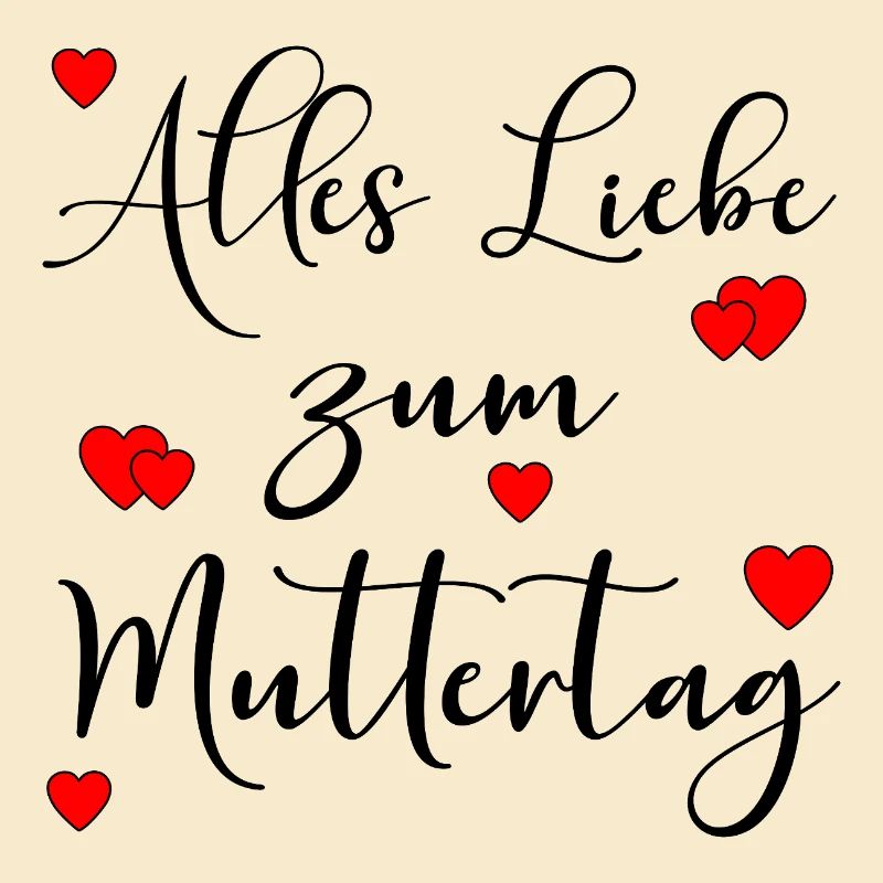 Alles Liebe zum Muttertag Sprüche - Herz