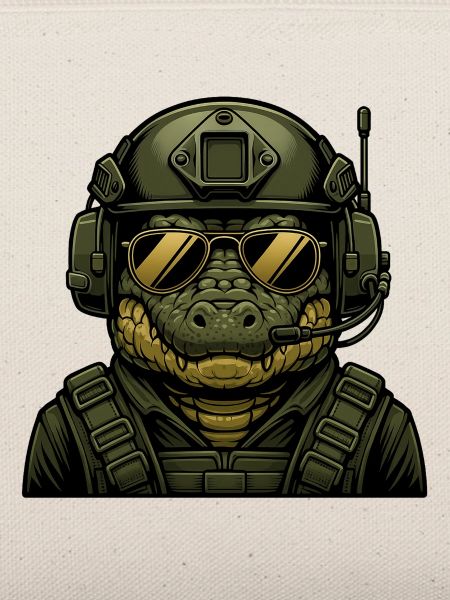 Krokodil Militär Design