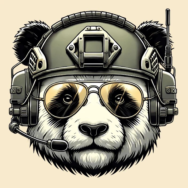 Panda Militär Armee Design