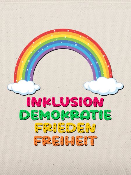 INKLUSION REGENBOGEN FRIEDEN DEMOKRATIE