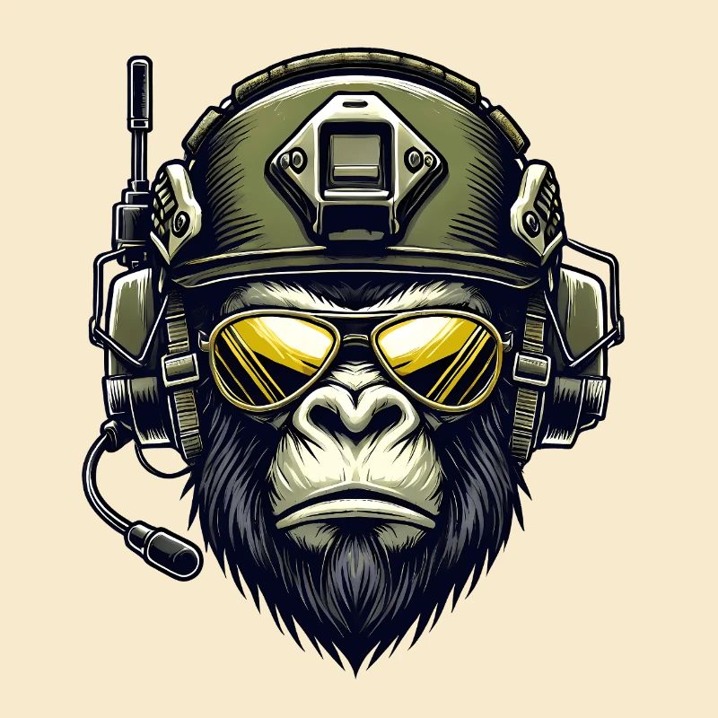 Gorilla Militär Design