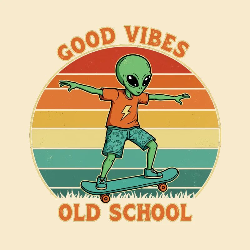 Retro Alien Skater