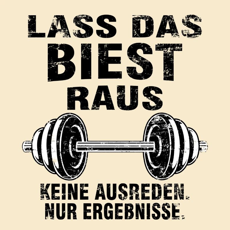 Lass das Biest raus – Hardcore Training Tee