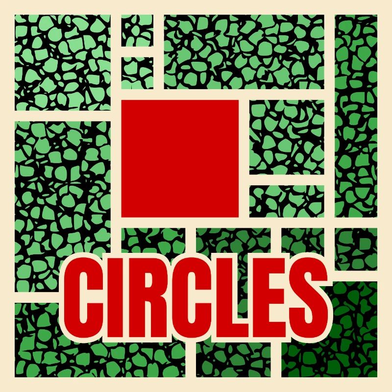 Abstraction tachetée de vert