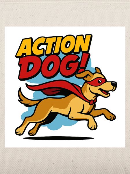 Action Hund Superheld