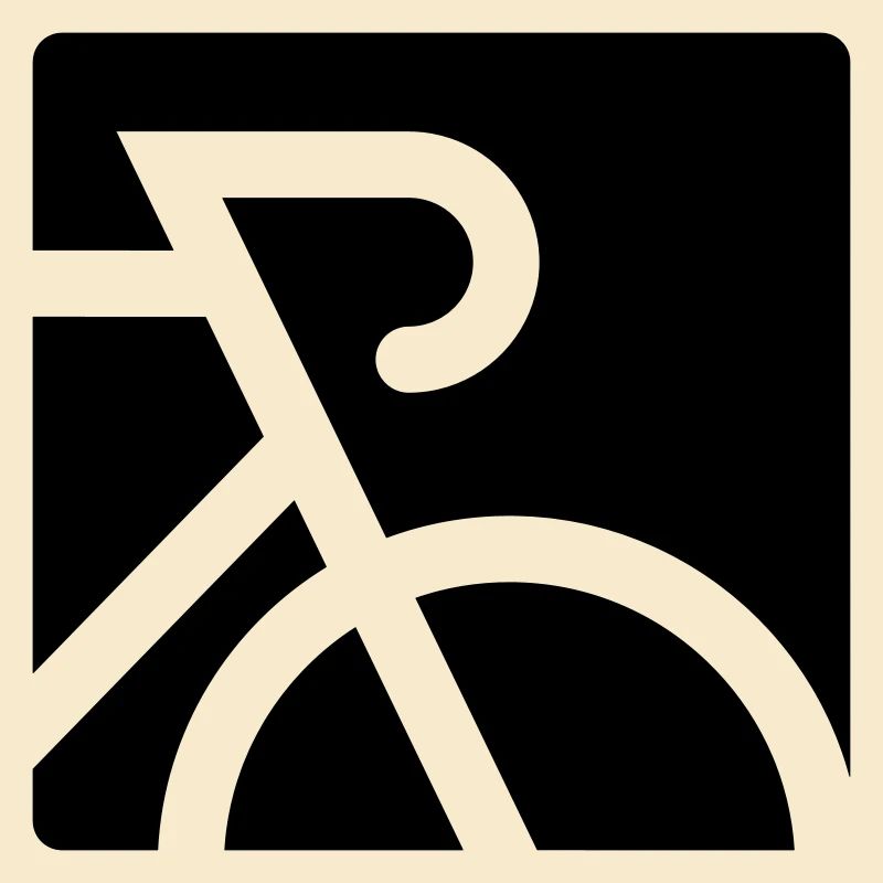 Stilisiertes Rennrad mit Dropbar
