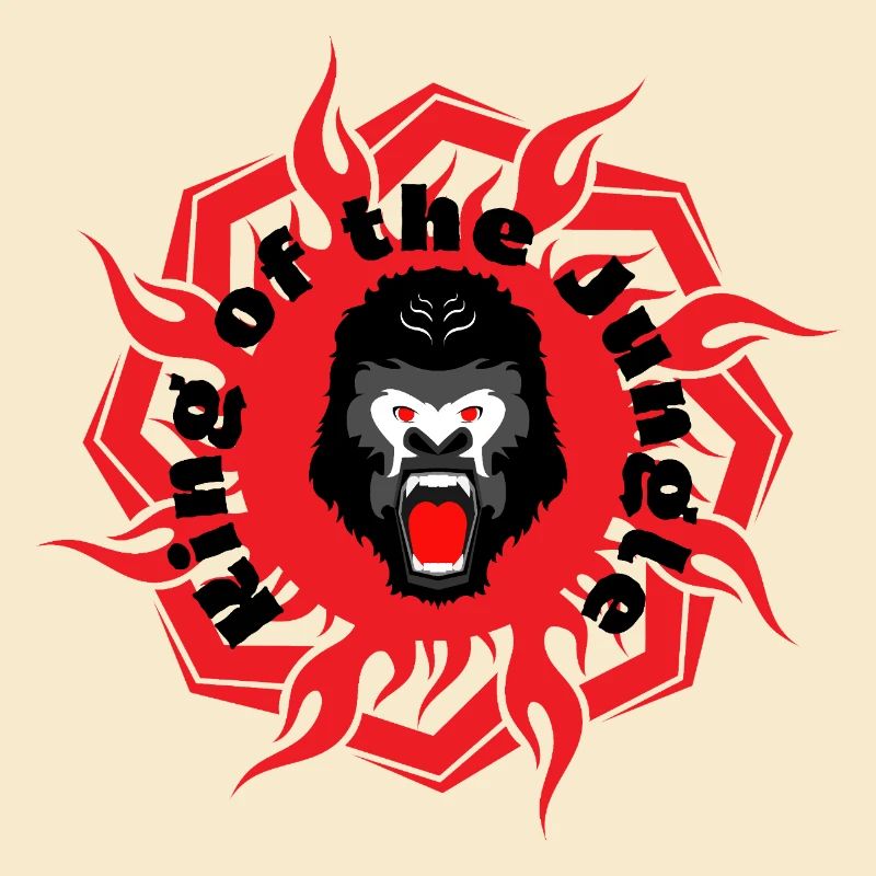 Gorilla Demon Emblematisches Herz