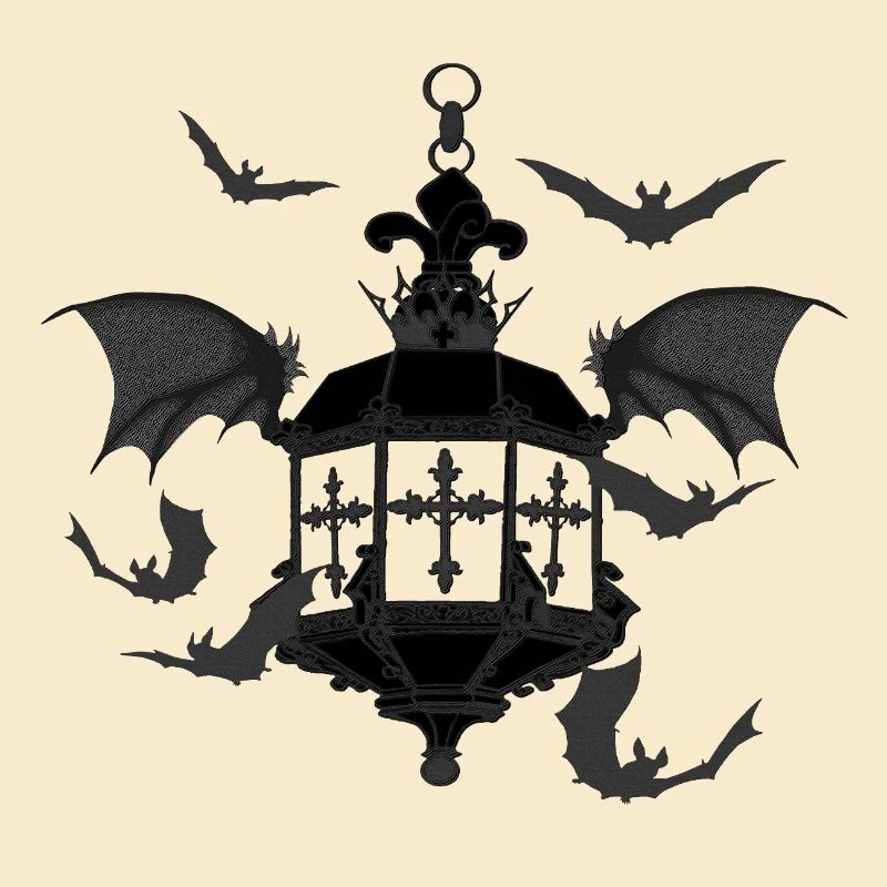 Goth laterne, fledermäuse