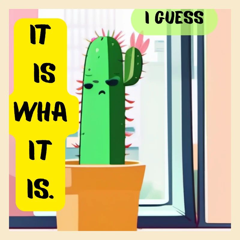 C’est ce que c’est. Je pense. – Édition Cactus Moody