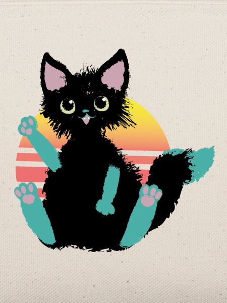 kritzelkatze Klecks, sagt Hi