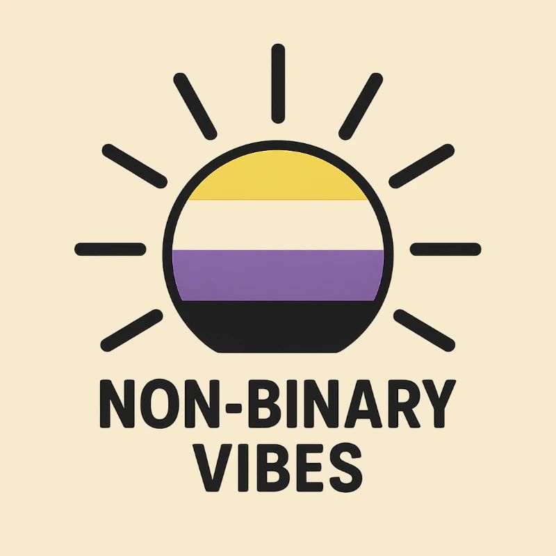 Non-Binary Vibes Sonnenlogo