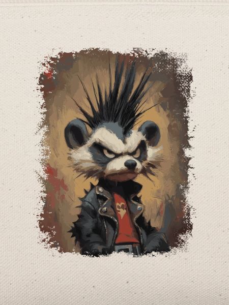 Lustiger Punkrock Waschbär