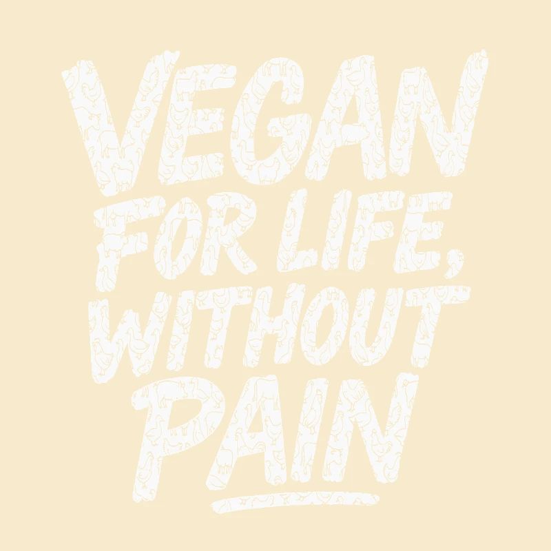 Veganer Lebensstil Slogan
