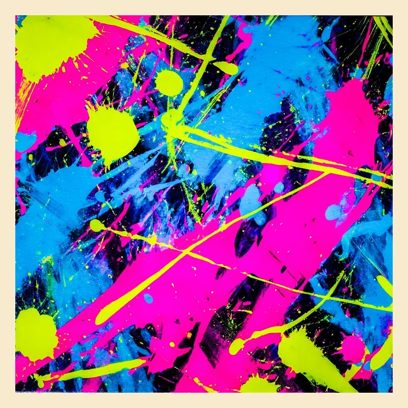 Abstrakter Neonfarbfleck