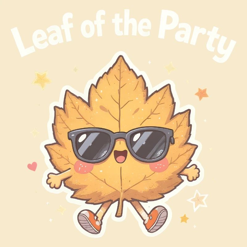 Blatt der Party Happy Fall Ernte Herbstblatt