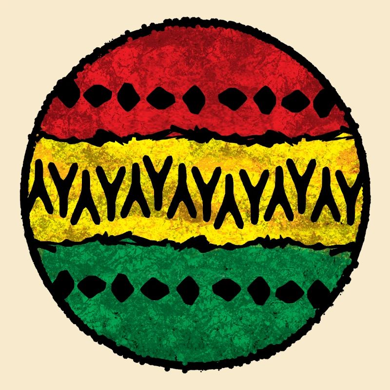 Farbige Afro-Design Baumwolltuch
