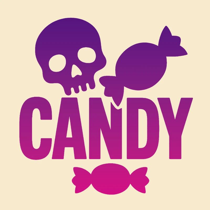 Skeleton and Whimsical Candy