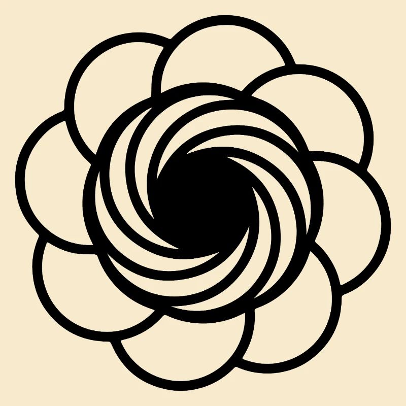 Kosmische Vortex-Blume