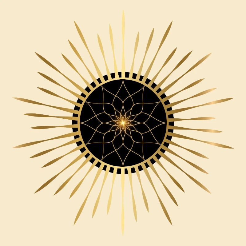 Strahlendes Mandala