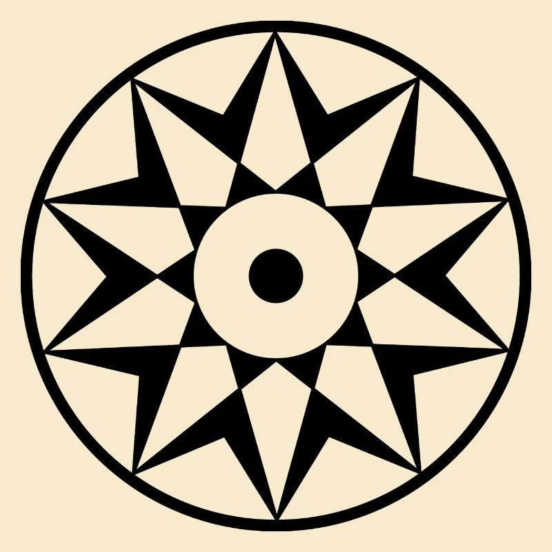 Himmlisches Dekagramm Mandala