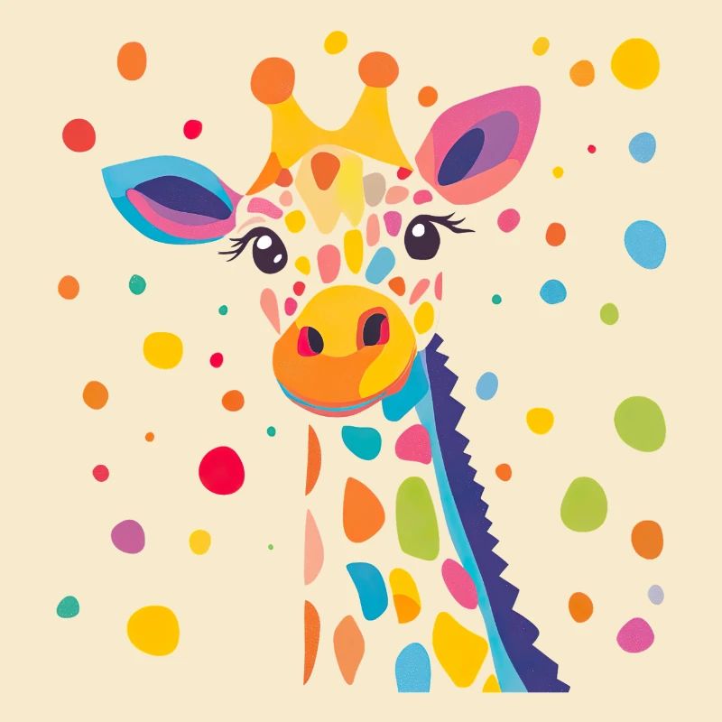 Königliche Giraffe Farbkonfetti