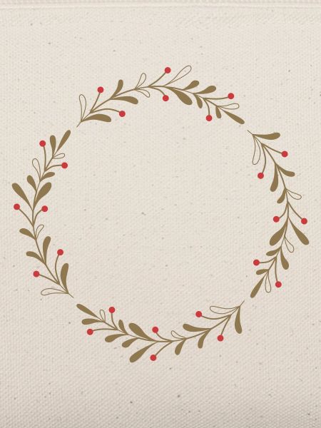 Winterlicher Kranz mit roten Beeren