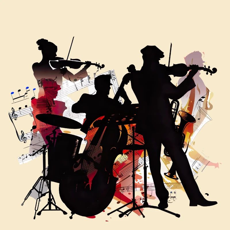 Explosion de couleur de silhouette de gang