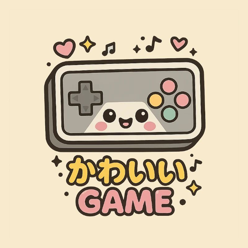 Kawaii Spielcontroller Illustration