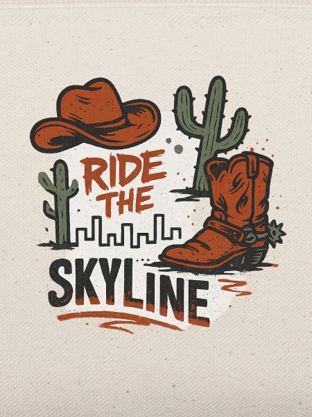 Ride the Skyline Western Stadtmotiv