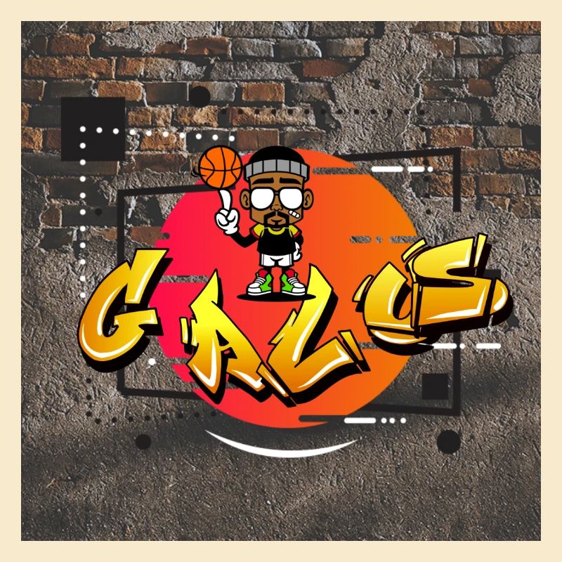 Graffiti Korb Karikatur