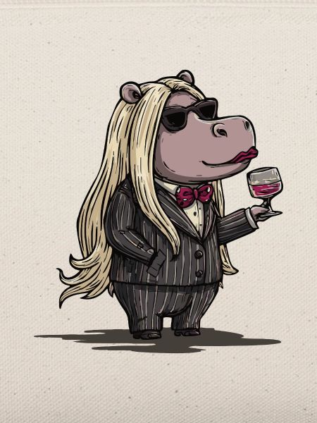 Stylish Gangster Hippo