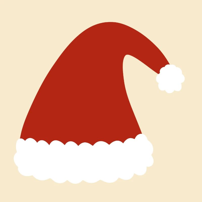 Red Santa Hat with Fur Trim