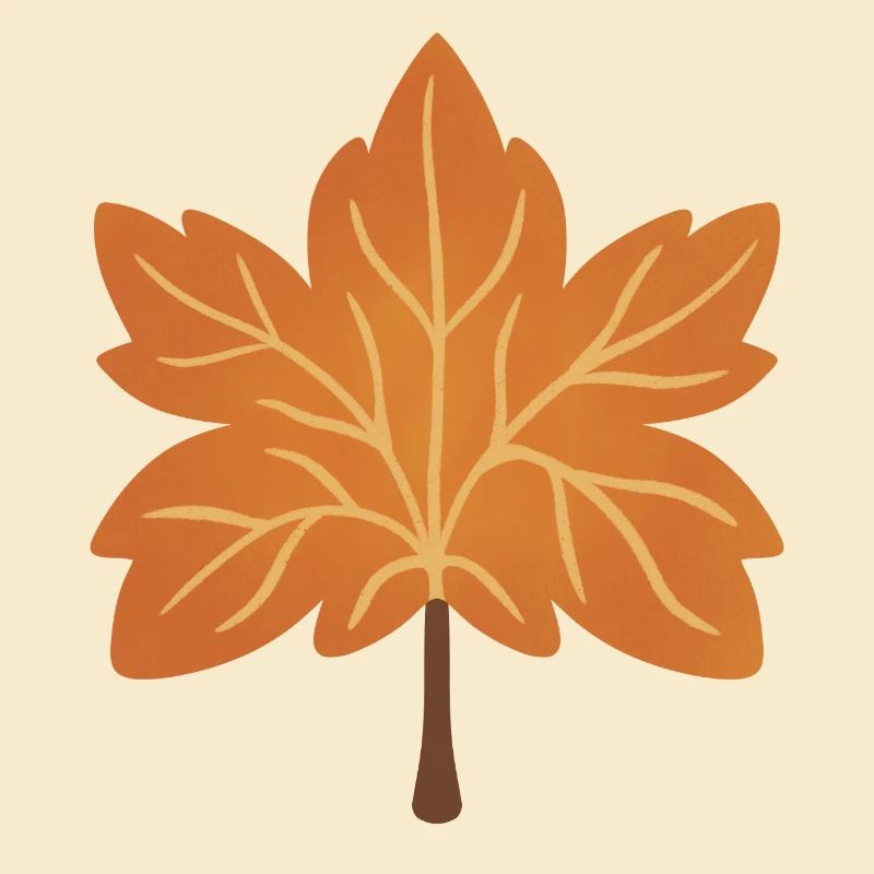 Silhouette de feuille d’érable d’automne