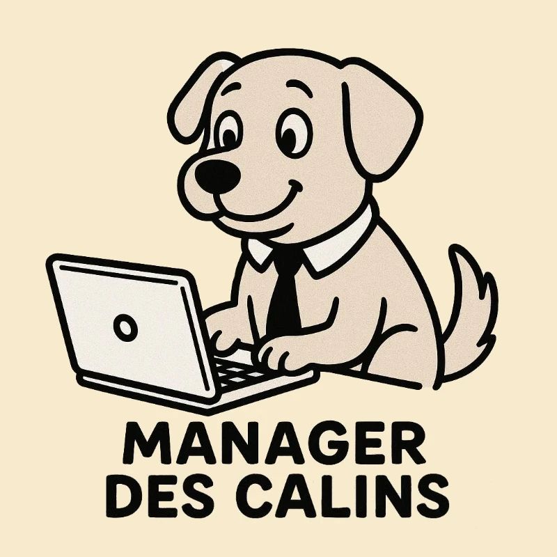 Hundemanager kuschelt