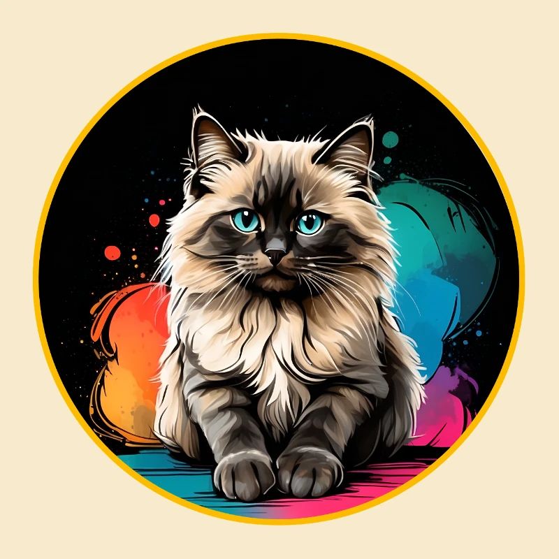 Ragdoll Katzenportrait