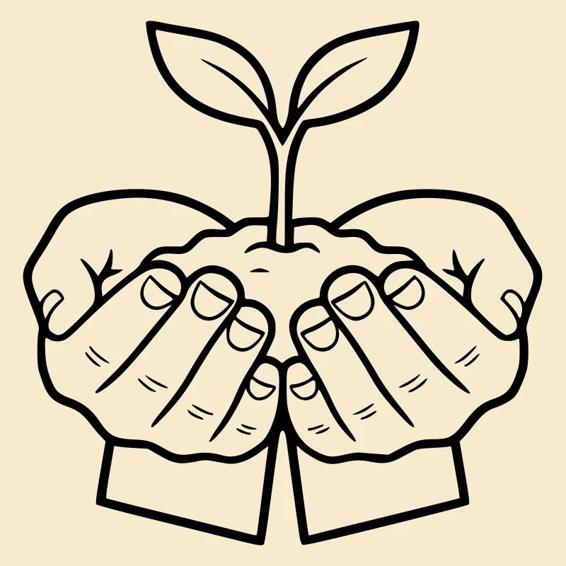 Plante dans les mains | Croissance et espoir
