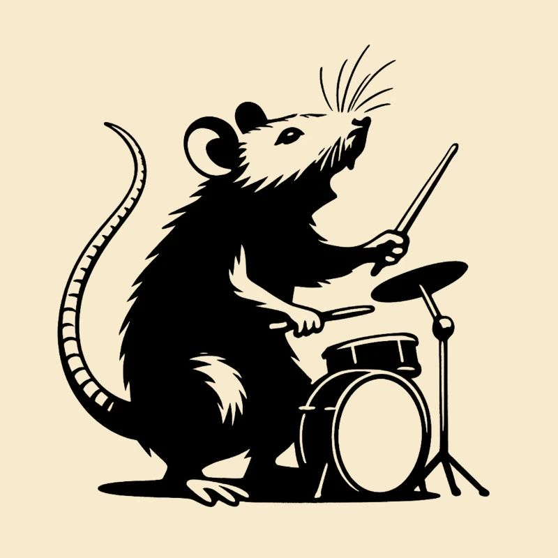 DrummerMaus Silhouette