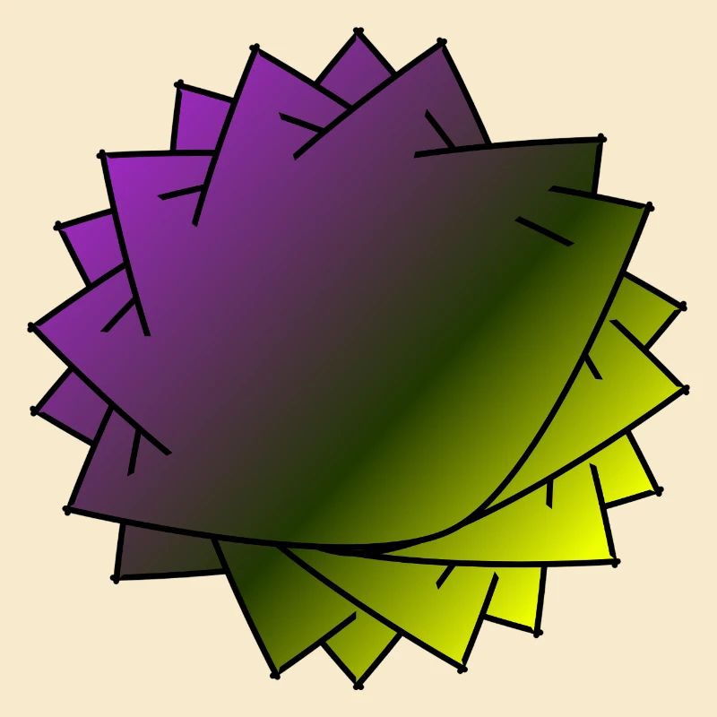Gradient Leaf Spirale