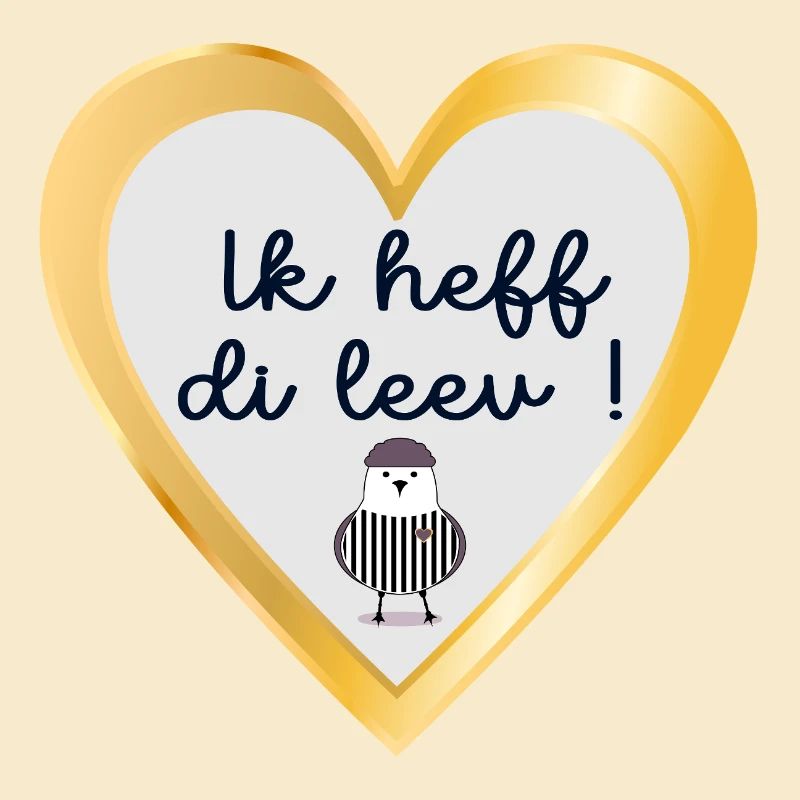 Plattdeutsch Ich liebe dich
