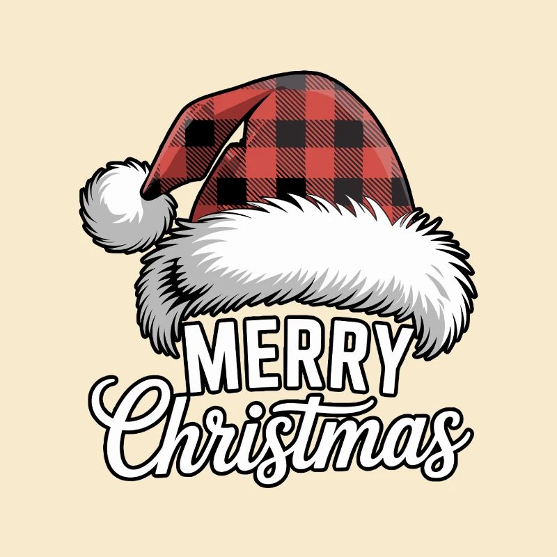 Plaid Santa Weihnachtsdesign