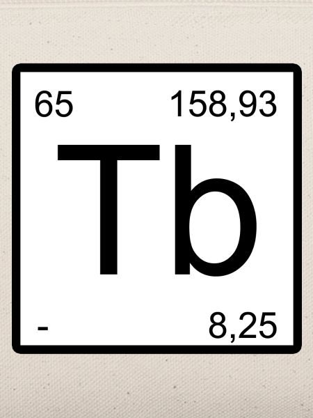 Tb Periodensymbol Minimalistik